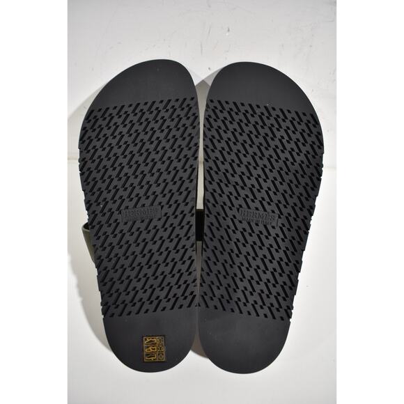 Hermes Chypre Sandal Vert Foret Green Black H Logo Slide Slip On Flop Flat 44 11 - Picture 12 of 12